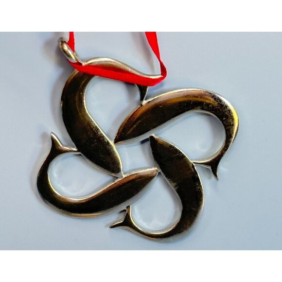 Lovell Designs Polaris North Star Pewter Christmas Cove Ornament 2 1/4" - Picture 4 of 8